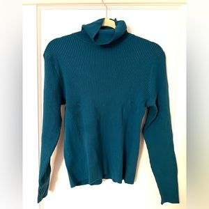 Cold water creek blue turtleneck